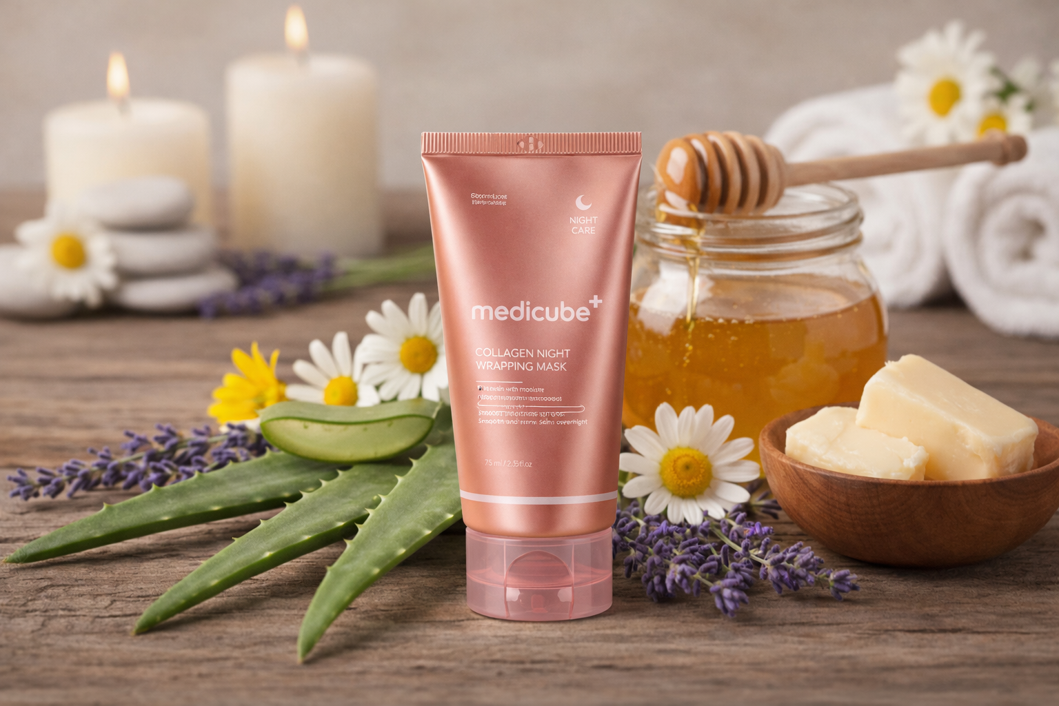 Composizione naturale - aloe vera, camomilla, lavanda, burro di karité